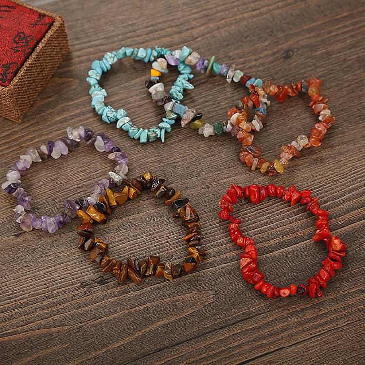 PAK. 5 PULSERAS DE PIEDRAS