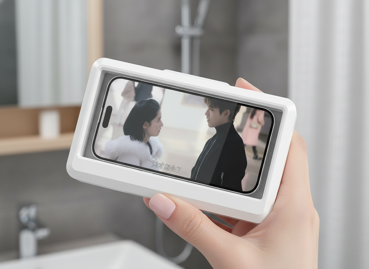 PAK 2 SOPORTES IMPERMEABLES PARA MOVILES PARA LA DUCHA