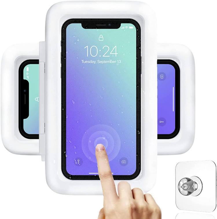 PAK 2 SOPORTES IMPERMEABLES PARA MOVILES PARA LA DUCHA